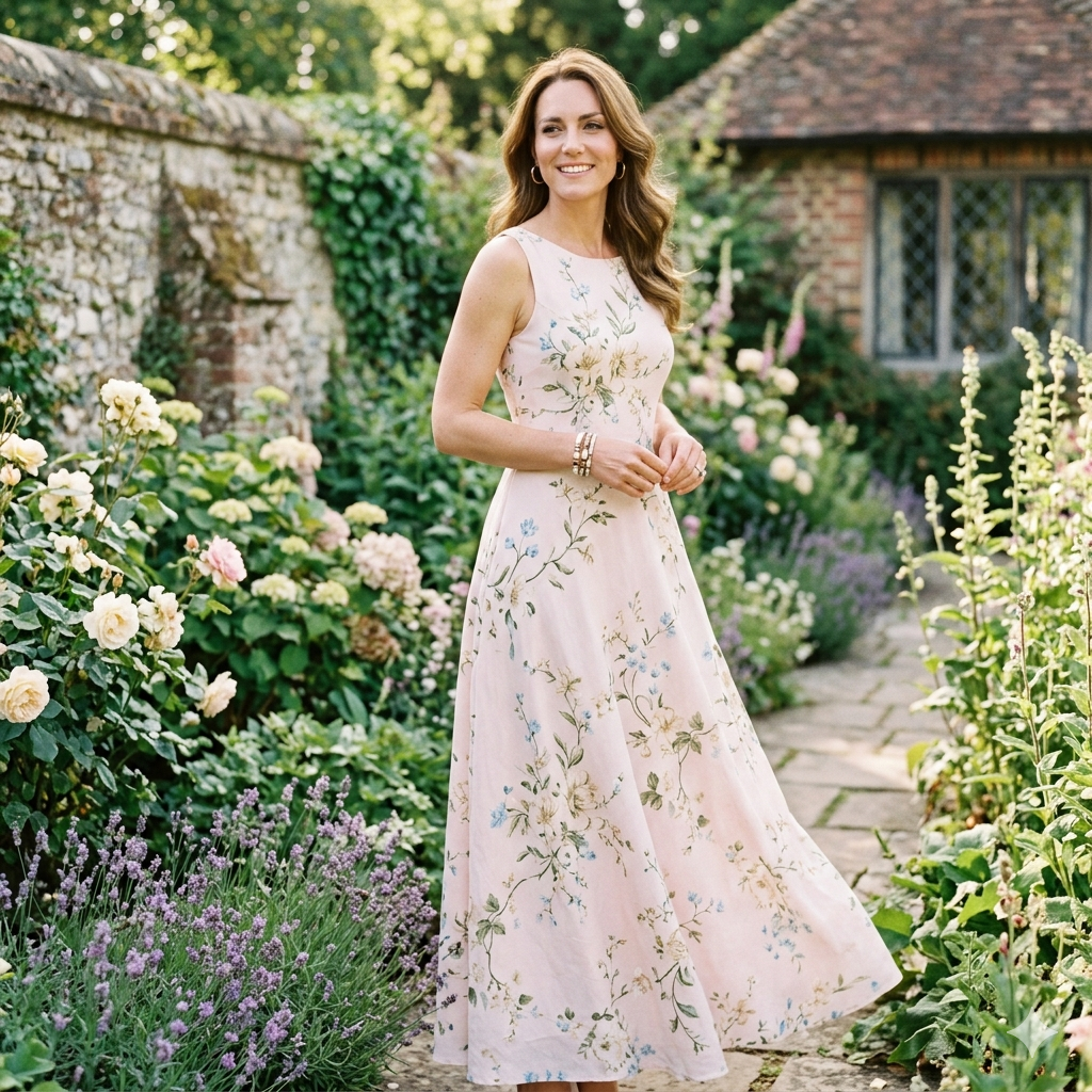 Vintage Bloom Maxi Dress